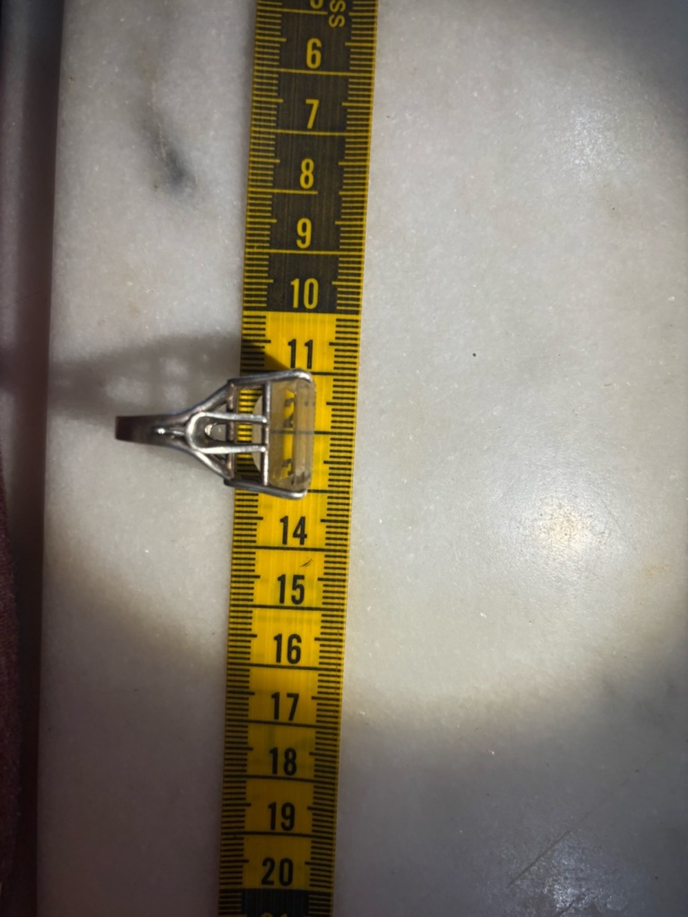 Stunning Citrine 925 Sterling Silver Ring Faceted Stone - Size 7 - Picture 9 of 15